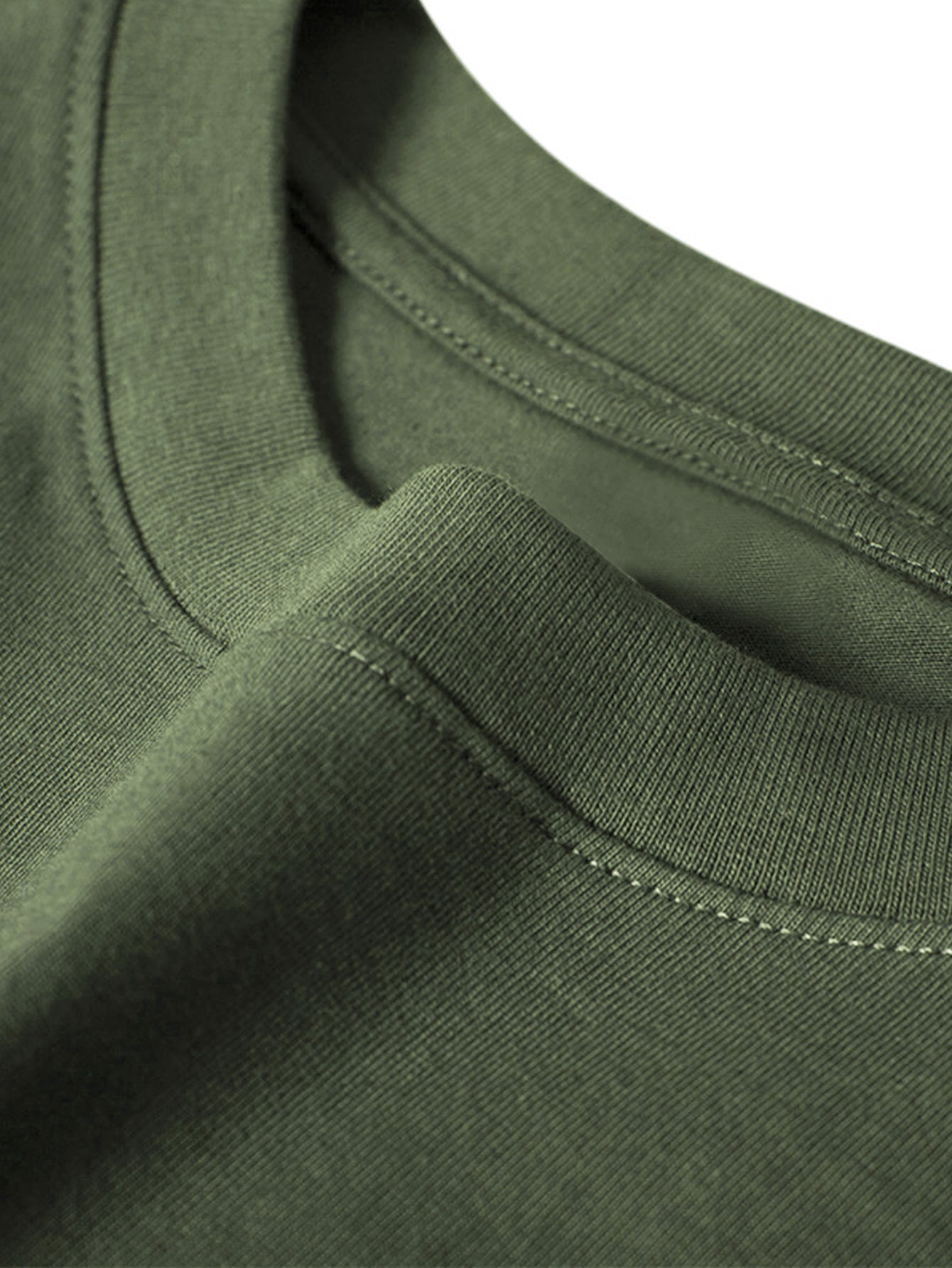 Men's Autumn/Winter Long Sleeve "Never Give Up" Letter Print Round Neck T-Shirt - Cotton Knit, Solid Color, Ribbed Hem, Adult Size