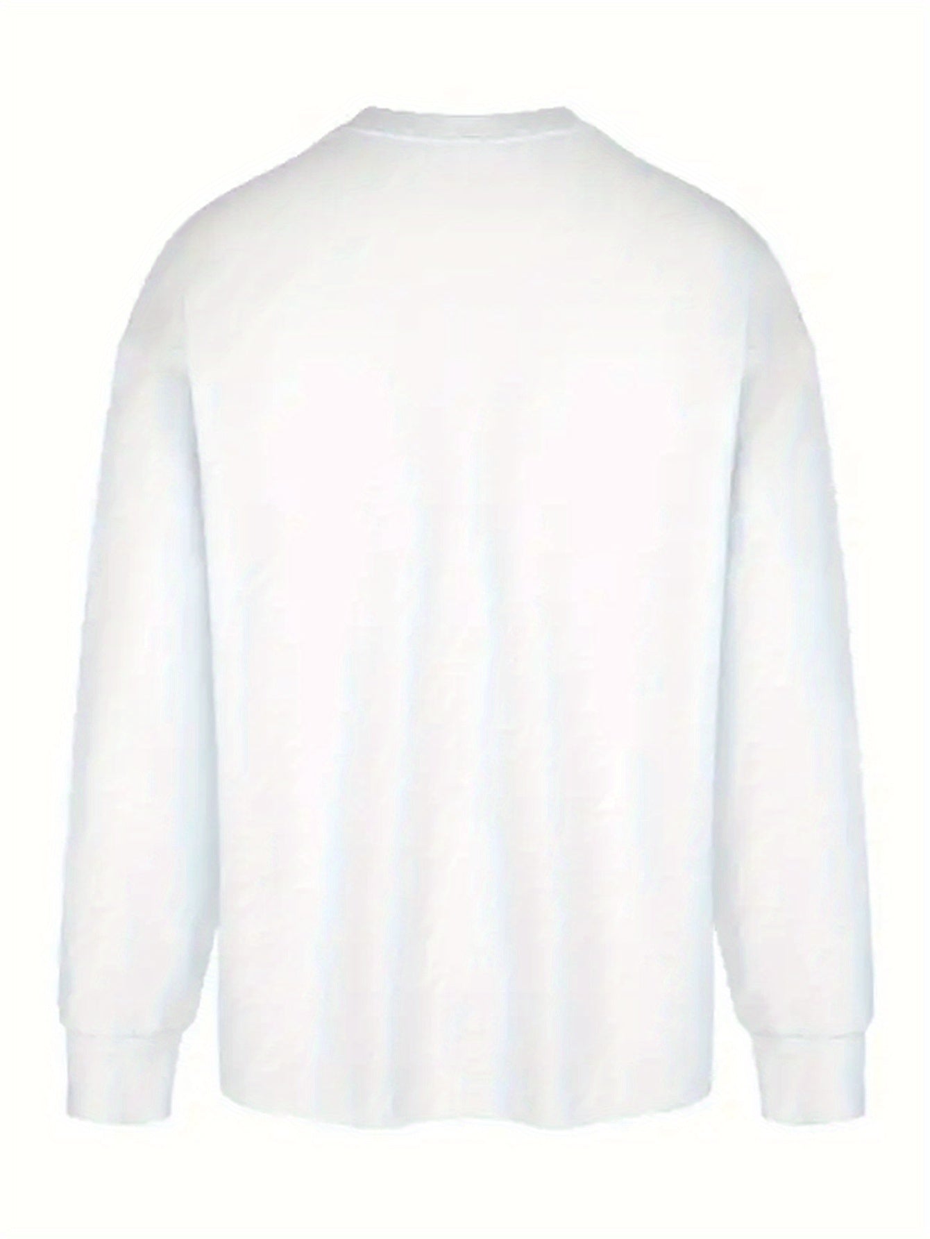 Long Sleeve Men's Crewneck T-shirt - Comfortable Fabric with Bright Graphic Print Design, Classic Fashion Thule Casual