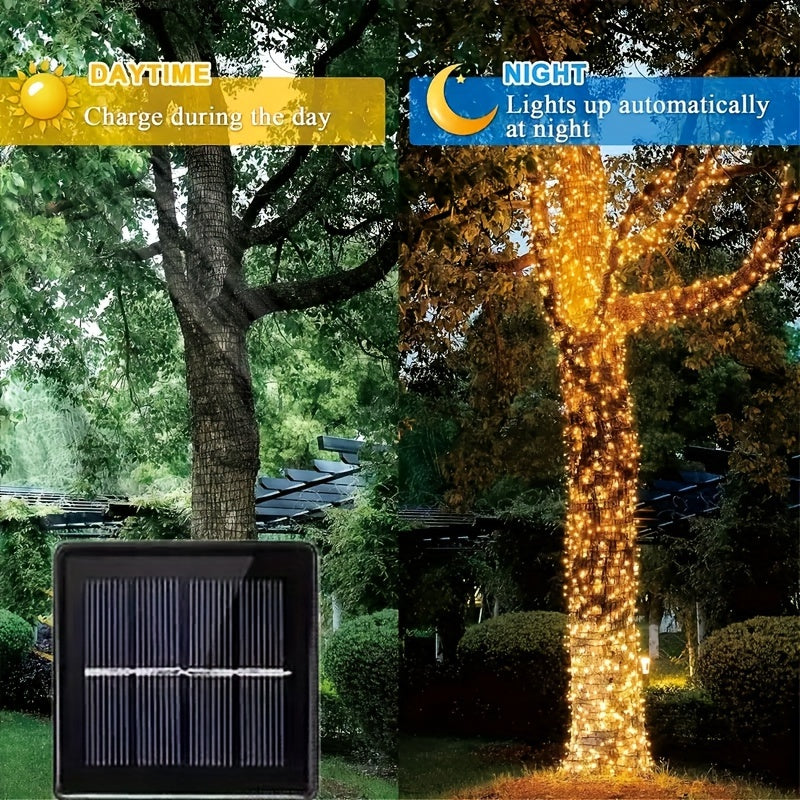200LED Solar String Lights – 72ft with 8 Modes for Xmas, Patio, Wedding, Party Decor