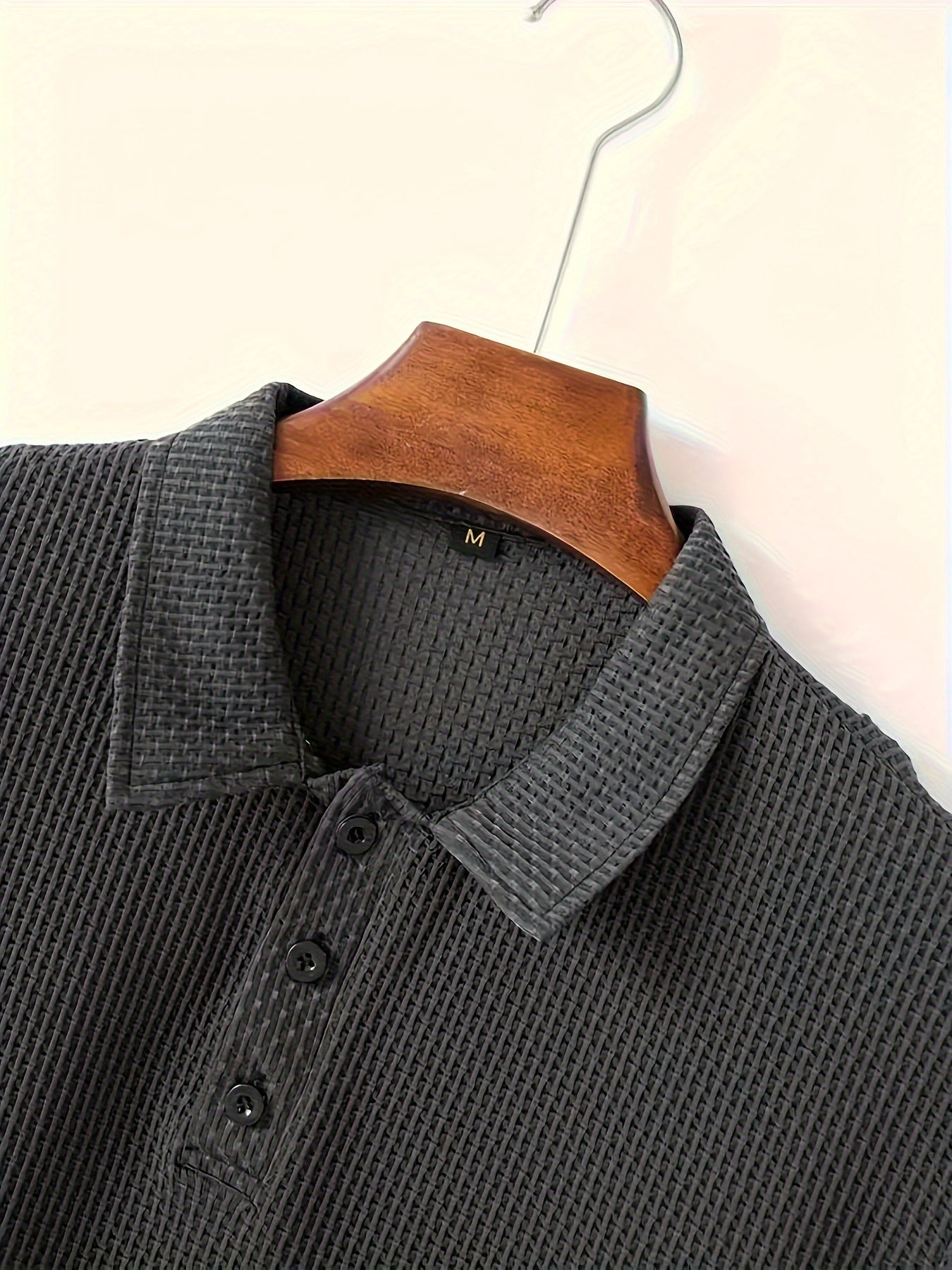 2025 Men’s High-End Mesh Ice Silk Polo Shirt – Solid Color Short Sleeve with Collar