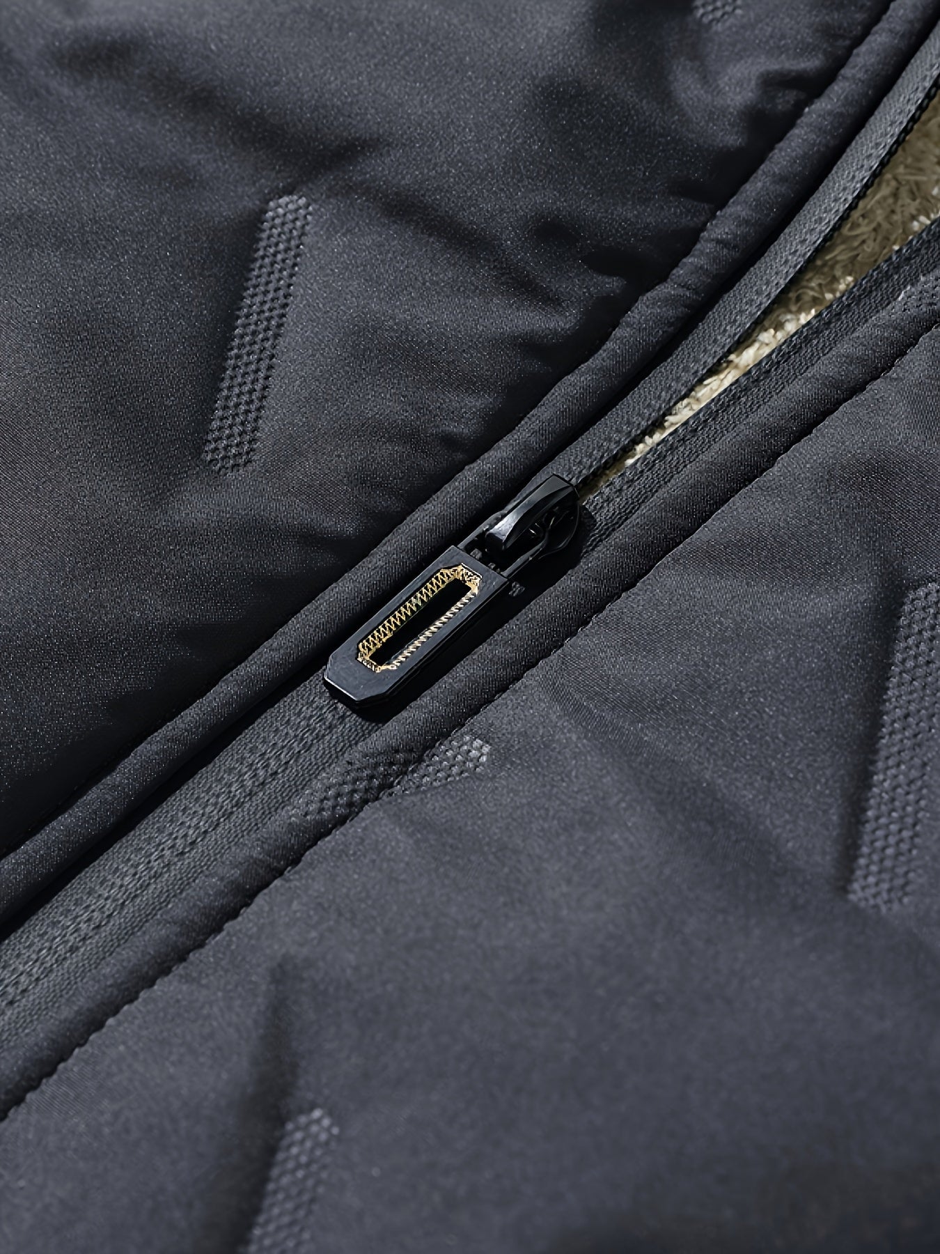 Plus Velvet Boy's Thermal Lined Puffer Hooded Coat Comfy Loose Fall Winter Jacket with Warm Zipper