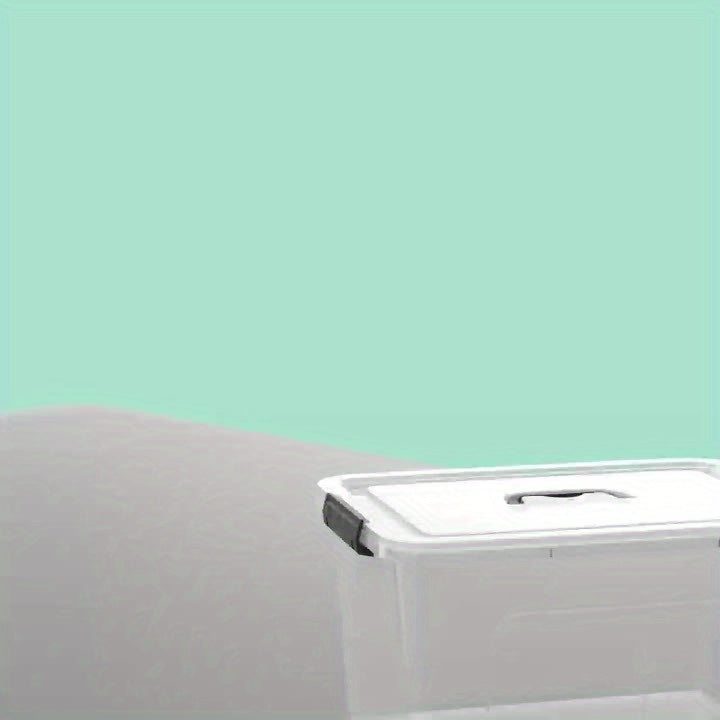 6-Liter Clear Storage Bins with Lids/Handle, 6-Pack Plastic Stackable Container with Latch