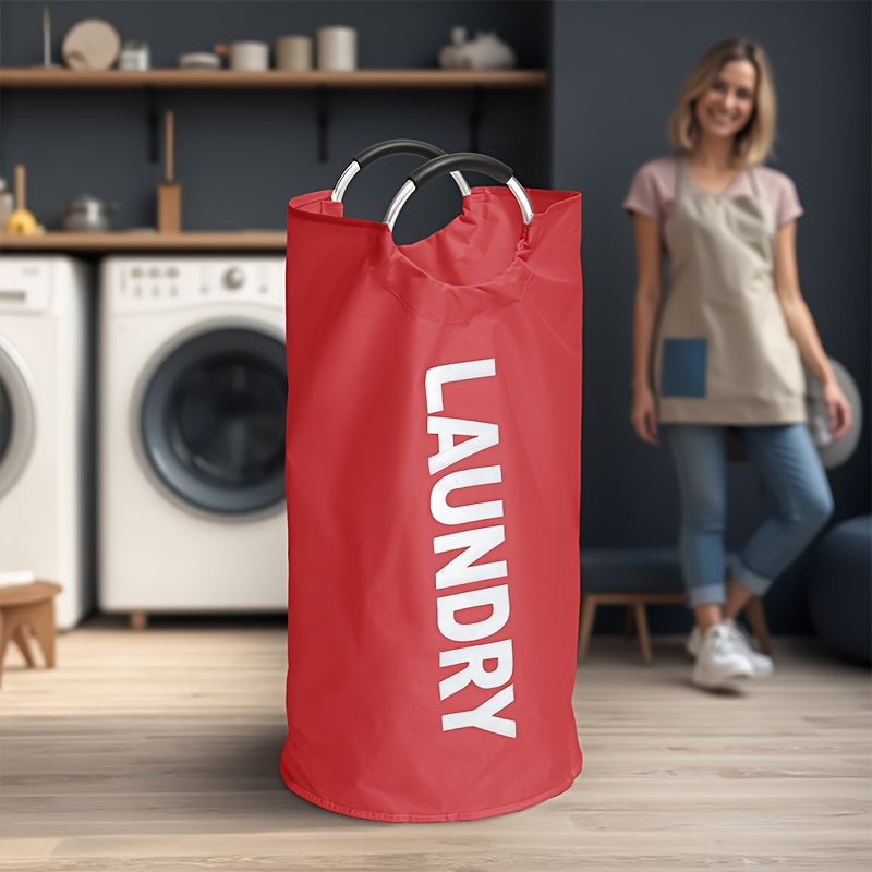 Large Laundry Basket With Foldable Laundry Bag, Independent High Hanger, Foldable Laundry Box, Waterproof Laundry Basket, Of High Quality. The Handle Ring Adopts A Half Ring Design And The Connection Is More Secure And Wear-r