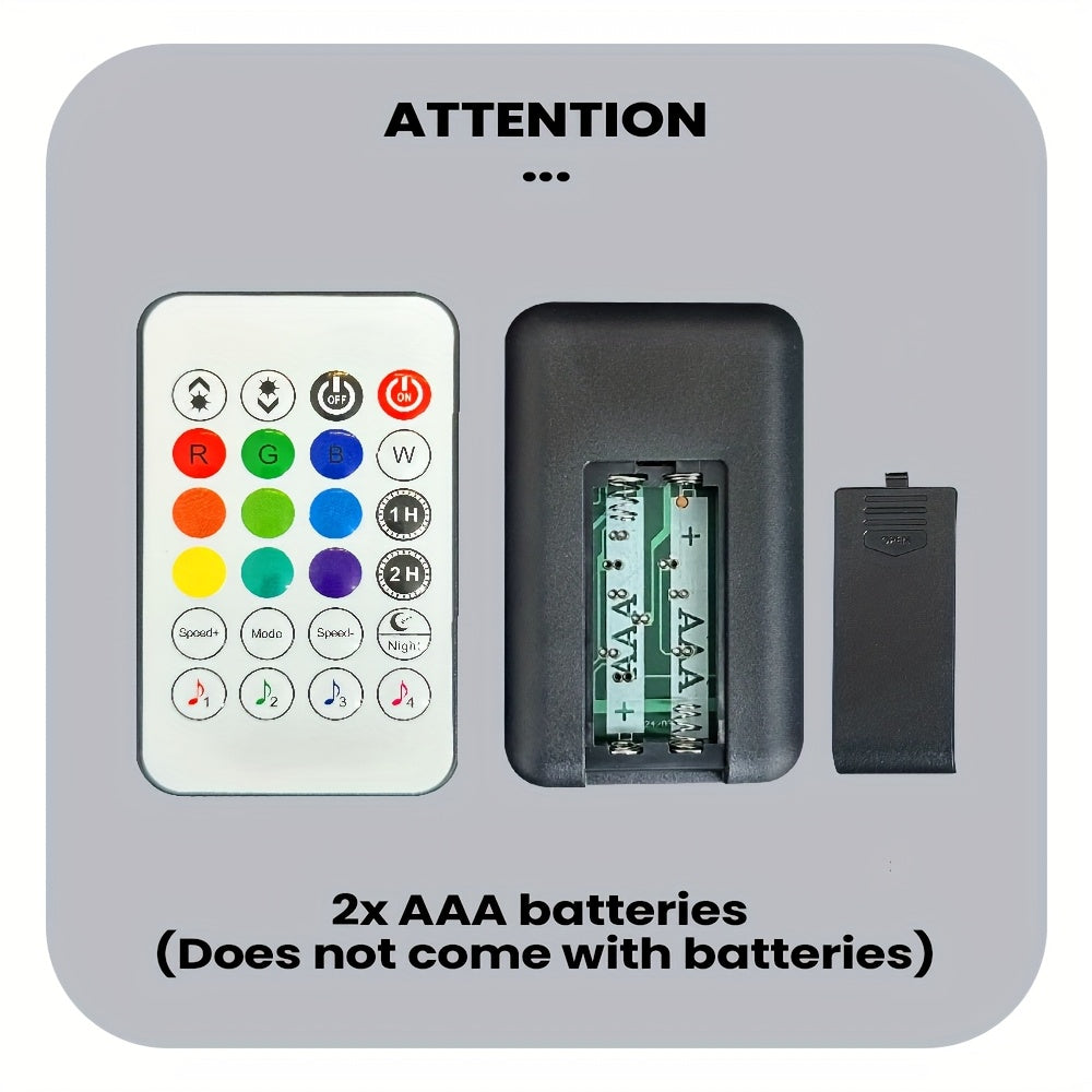 2PCS RGBIC Light Bars – App & Remote USB Mood Lights with Music Sync (16M Colors, 8 Modes)