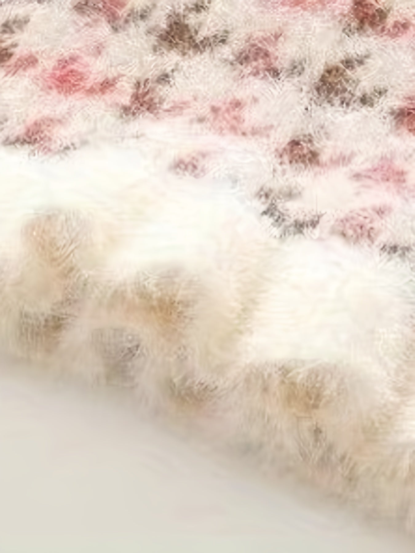 Girls' Elegant Floral Printed Polyester Sweater, Round Neck, Stretch Knit Pullover, Regular Fit, Autumn/Winter Fashion for Kids