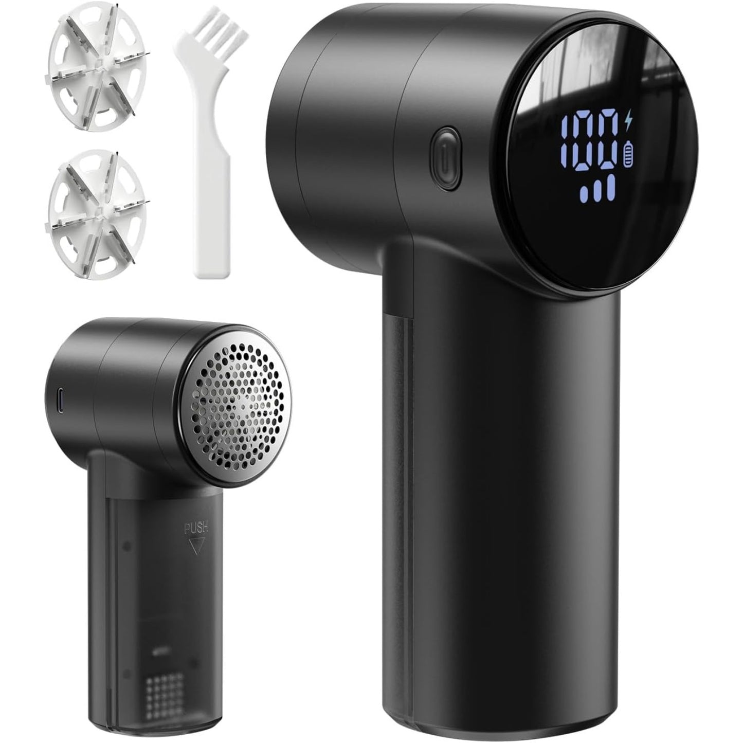 Rechargeable Electric Fabric Shaver & Lint Remover - 3-Speed Heavy-Duty Defuzzer Suitable for Sweaters, Clothes, Furniture, Couch - Clothes Shaver for Pill Removal, Fuzz Remover for Blankets, Jackets