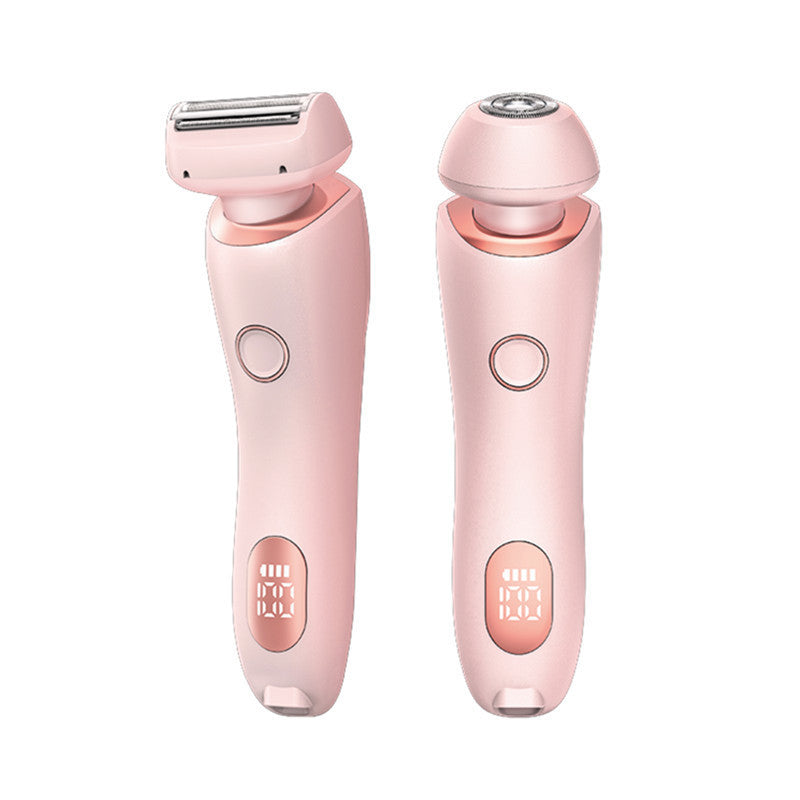 2-in-1 USB Rechargeable Hair Removal Epilator & Trimmer – Women’s Face, Body, Bikini, and Leg Shaver