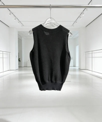 26 Women's Tank Top Summer Strap Short Knitted Hoodie Short Style Elegant Comfortable Solid Color Tank Top — view 1 of product