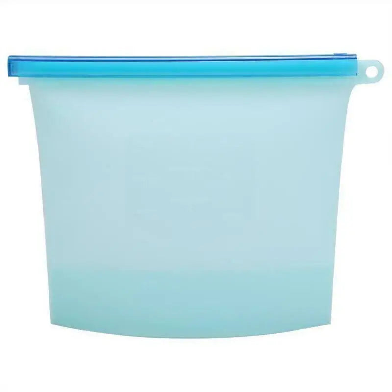 Art lalic 1000ml Reusable Silicone Food Storage Bag – Airtight Leakproof Zip Seal Freezer & Lunch Bag (4 Colors)