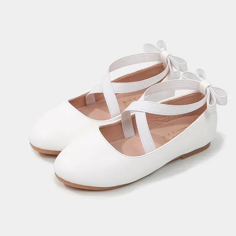 Gold Baby Girl Ballet Flats – Christmas Party & Performance Shoes (3-12 Years)