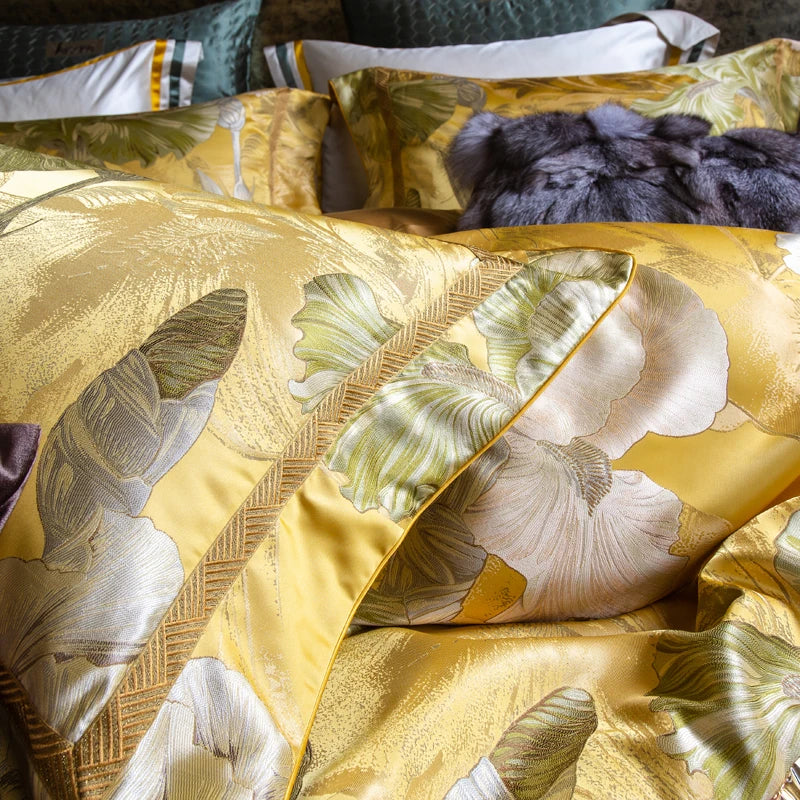 Svetanya 1000TC Egyptian Cotton Jacquard Bedding Set Queen King Size Bedlinens Comforter Cover Sheet Pillowcase Underwear