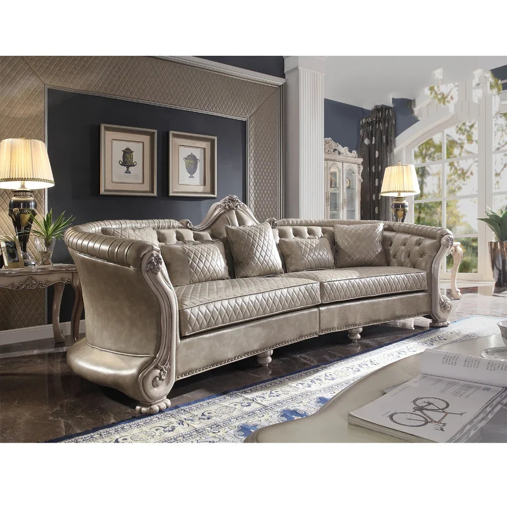 Victorian Royal Sofa Set – Hand-Carved Antique Empire Furniture