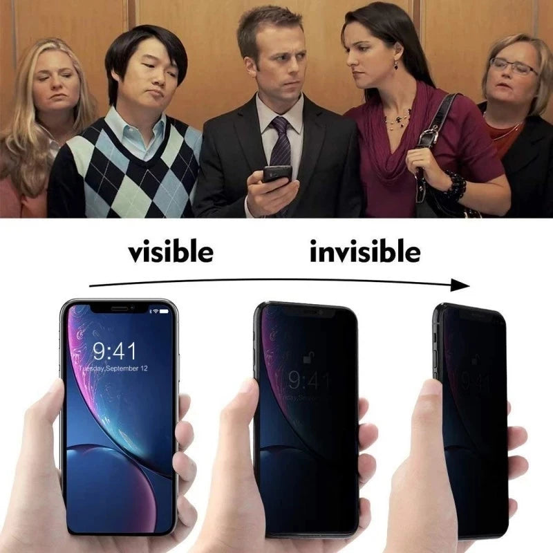 Privacy Hydrogel Film for iPhone Universal 6 to 17 Pro Max Anti-Spy — view 6 of screen protectors