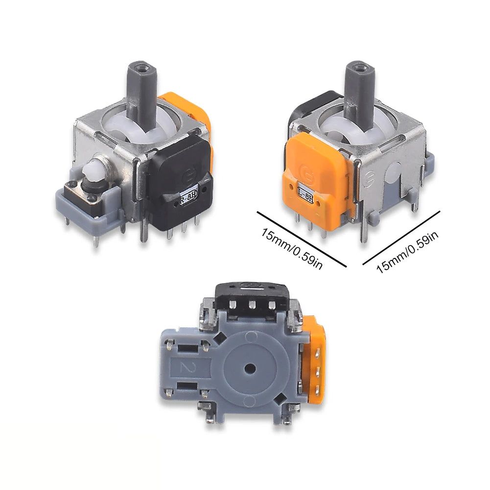 2PCS Hall Effect 3D Analog Stick Sensor Modules – Replacement Joystick for Switch Pro