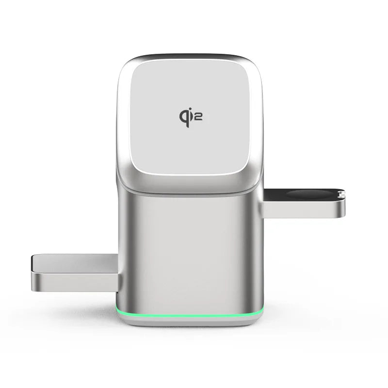 3-in-1 Magnetic Wireless Charger Stand for iPhone, for Apple Watch, for AirPods MagSafe — view 8 of chargers & cables