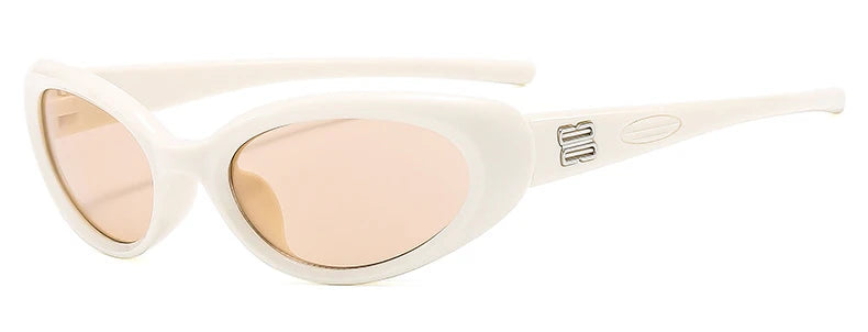 Women's Y2K Oval Sunglasses — Vintage Cat-Eye UV400 Retro Shades (Unisex) — view 13 of sunglasses
