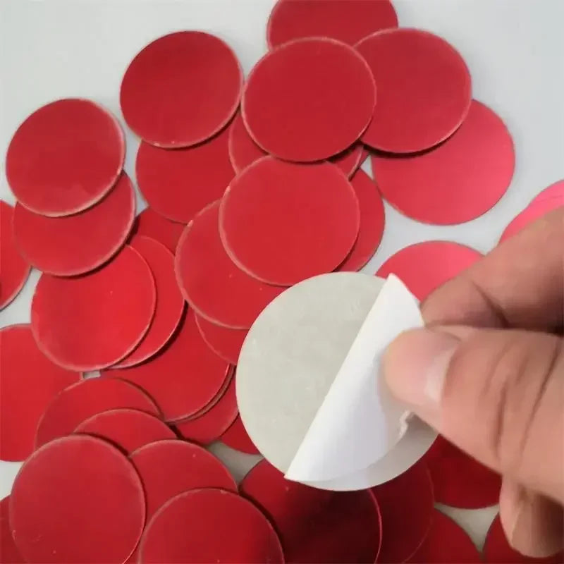 Home Decor Acrylic Mirror Polka Dots Wall Stickers — 100 Pcs Circle Decals for Bedroom, Wedding & Nursery — view 11 of home decor