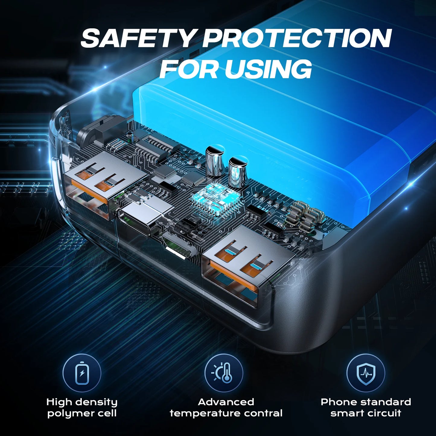 hganus 50,000mAh 22.5W Power Bank — QC PD 3.0 Ultra-Capacity Sub-$25 Hero — view 6 of power banks