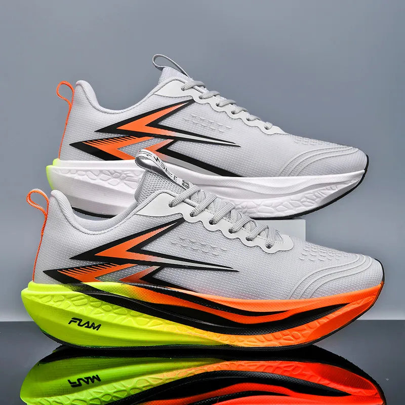 Carbon Board Running Sneakers — Marathon Lightweight Non-Skid Breathable Trainers — view 13 of sneakers