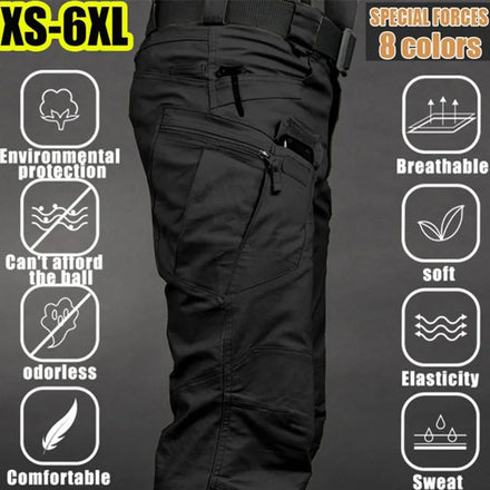 Men's Tactical Cargo Pants — Multi-Pocket Outdoor Style (Up to 6XL)