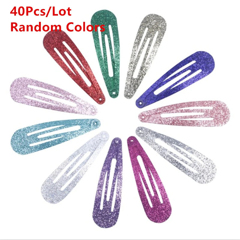40Pcs/Lot Hair Accessories Girls Hairpin Print Cartoon Fruit Animal Flower Hair Clip Cute Powder Hairgrip New Children Headdress — view 11 of product