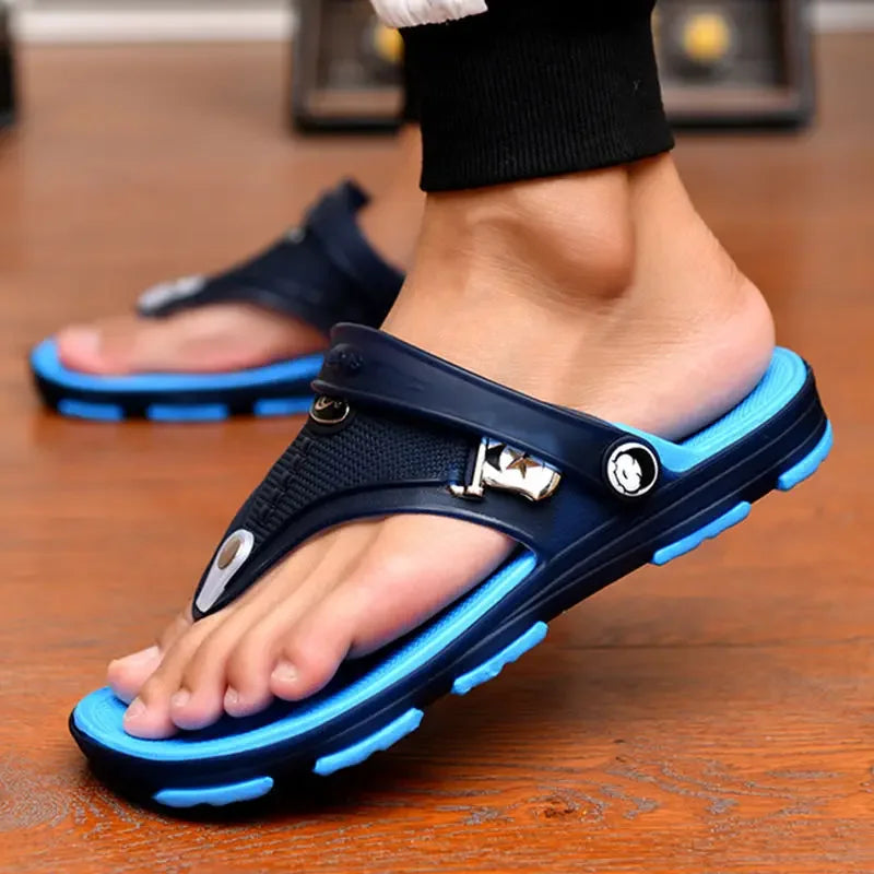 Sandals & Slides — Men's Outdoor Beach Slippers, Anti-Slip Peep-Toe Slip-On — view 18 of sandals & slides
