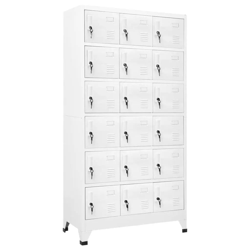 Compartment Metal Locker Cabinet – Durable Storage Solution (35.4"x15.7"x70.9")