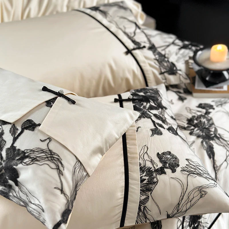 New 100% Cotton Queen Size Bedding Set Duvet/ Comforter Cover Bed Sheet Set pillowcas for bed adult comfort