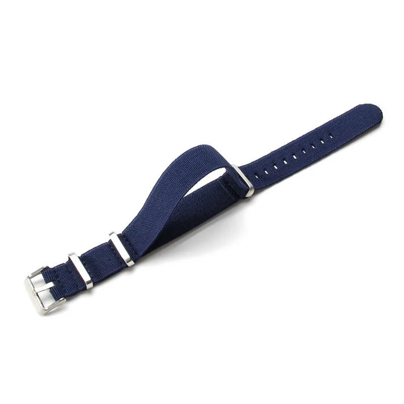 Elastic Woven NATO Watch Strap — 18mm 20mm 22mm Breathable Nylon Universal Wristband — view 20 of watch straps