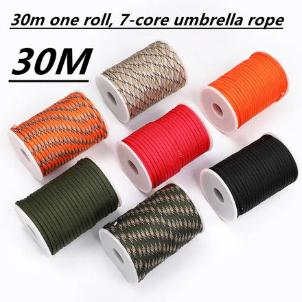 7-Core 550 Paracord Survival Rope — Military-Grade 4mm Camping Cord — view 1 of outdoor sports