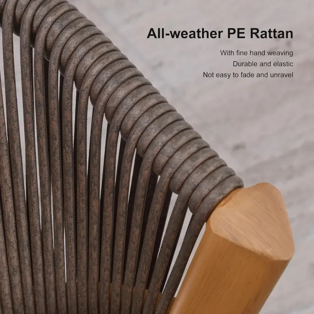 9-Piece Patio Dining Set – All-Weather Rattan Furniture for Outdoor Dining