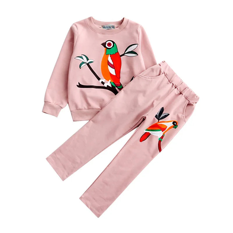 LZH Spring Autumn Sets For Boys Girls Toddler Kids Children's Clothes Tracksuit Top And Bottom