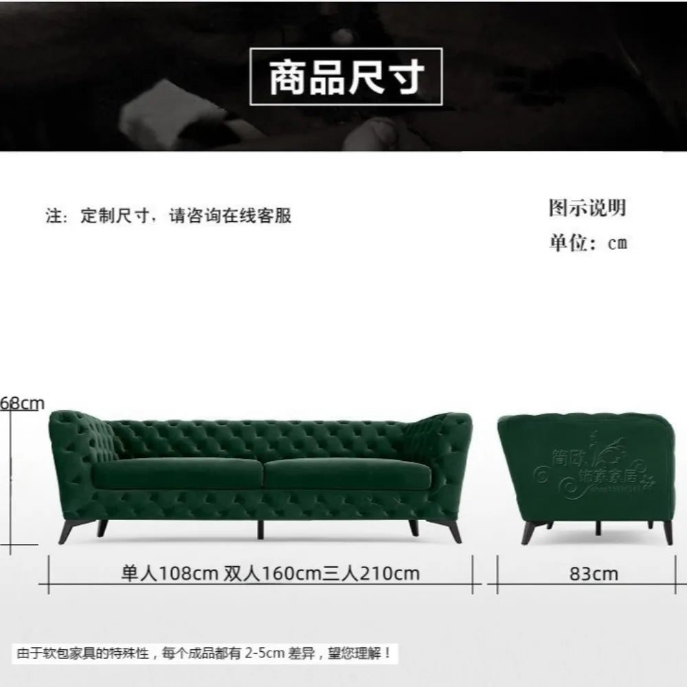 Vintage Living Room Sofa Green Christmas Organizer Unusual European Couch Lounge Ergonomic Sofa Inflavel Living Room Furniture