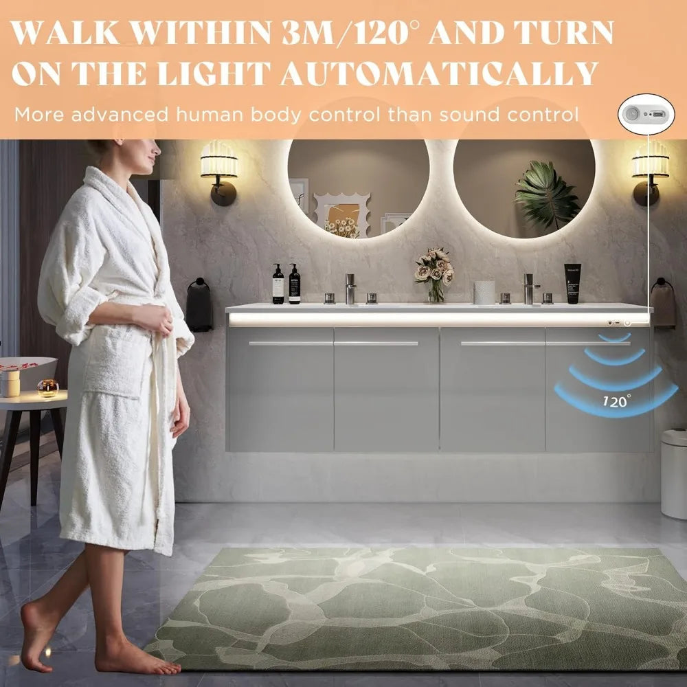 60" Floating Bathroom Vanity with Sink – Wall-Mounted Storage Cabinet with Soft-Close Doors