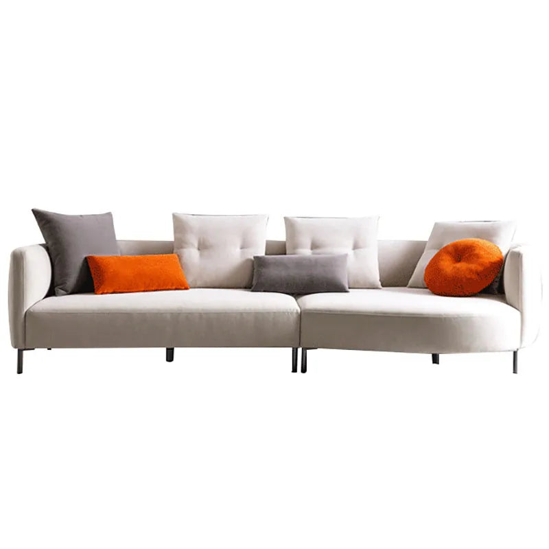 Nordic Minimalist Fabric Sofa – Modern Recliner & Lazy Lounge Comfort