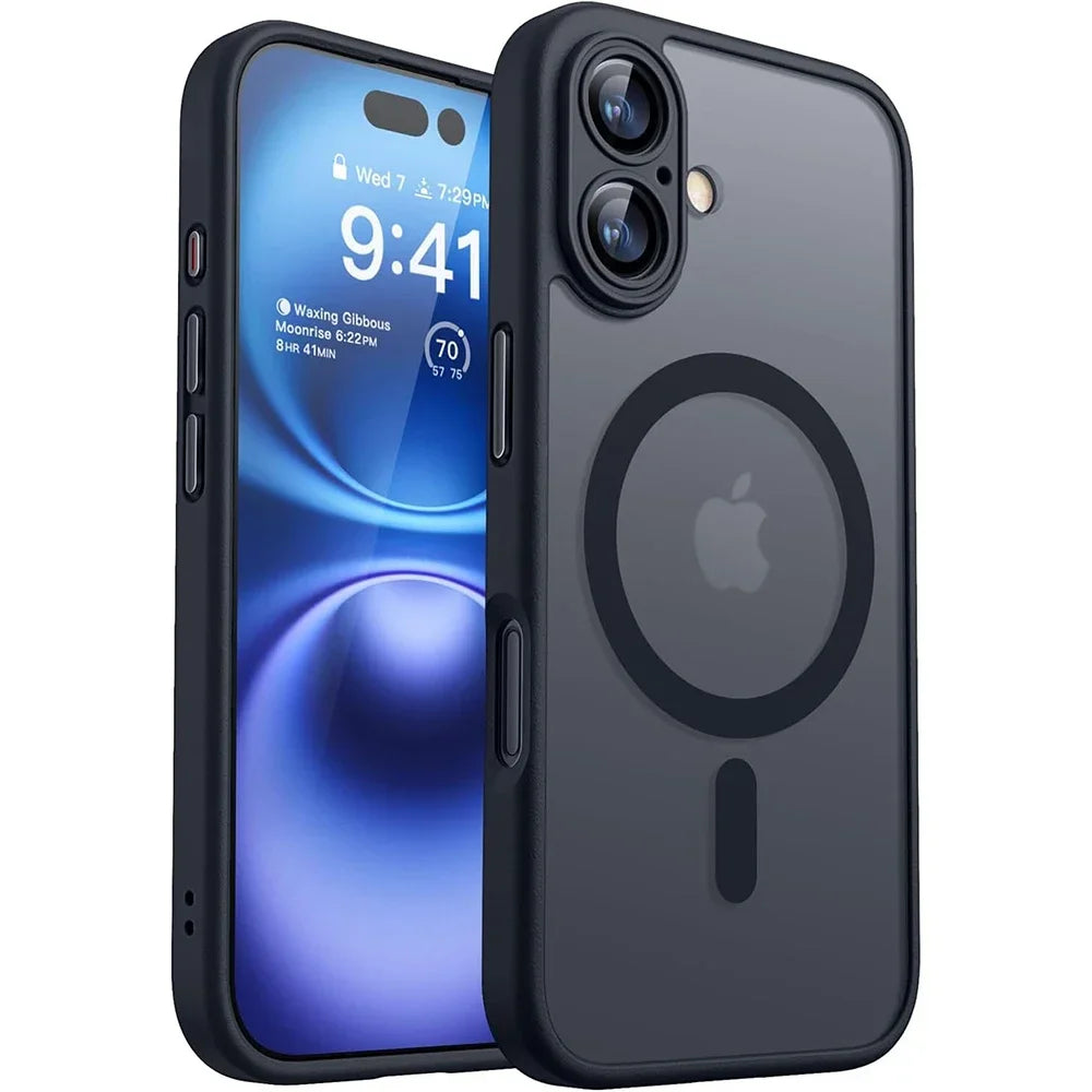 Magnetic Matte Translucent Armor MagSafe Case for iPhone 11–17 Pro Max — view 13 of phone cases
