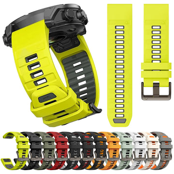 QuickFit Watch Band for Garmin Fenix 8/7/6/5/Epix Pro — 22/26mm Silicone Sport Strap — view 1 of watch straps