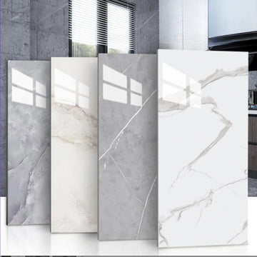 30×60cm Marble Peel-and-Stick PVC Tiles (10–20PCS) – Waterproof Removable Self-Adhesive Floor & Wall Stickers