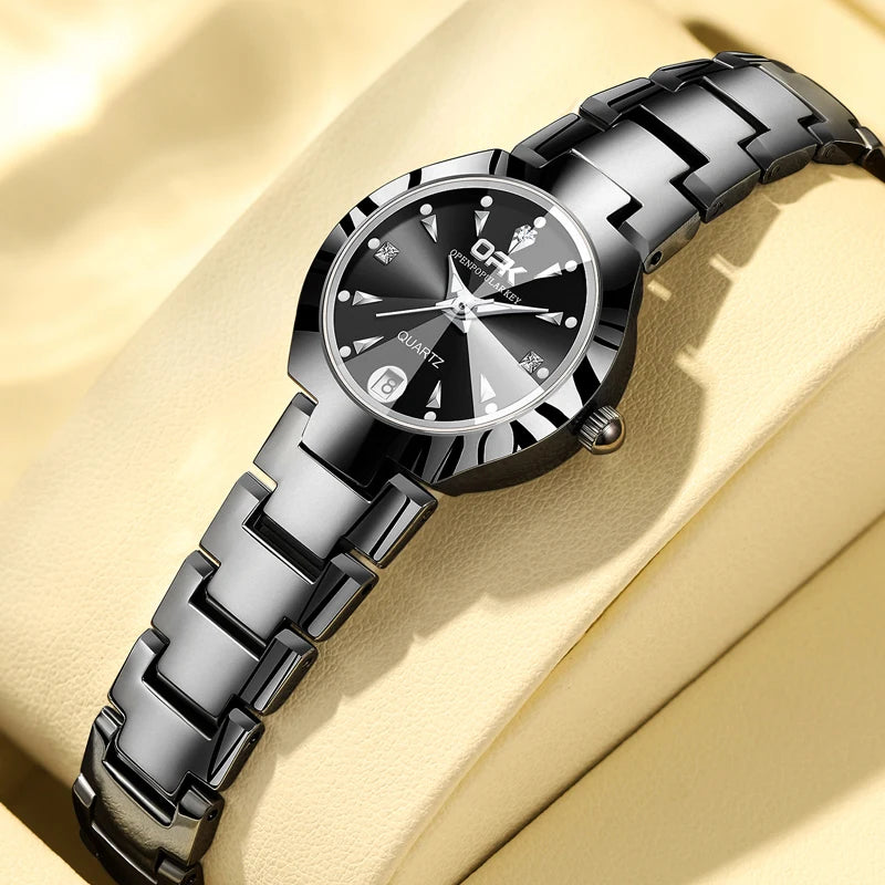 OPK 8105 Women's Luxury Watch — Waterproof Zircon Luminous Wristwatch — view 8 of watches