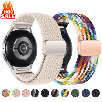 No-Gaps Braided Band for Samsung Galaxy Watch — 40/44/45/46/47mm Nylon Strap — view 1 of watch straps
