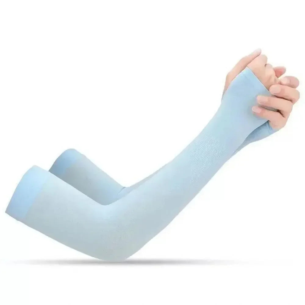 Cooling UV Compression Arm Sleeves — Sun Protection for Cyclists & Golfers — view 12 of braces & support