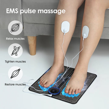 EMS Foot Mat Electric Massager — Electrostimulator Relaxation Pad — view 1 of recovery & massage