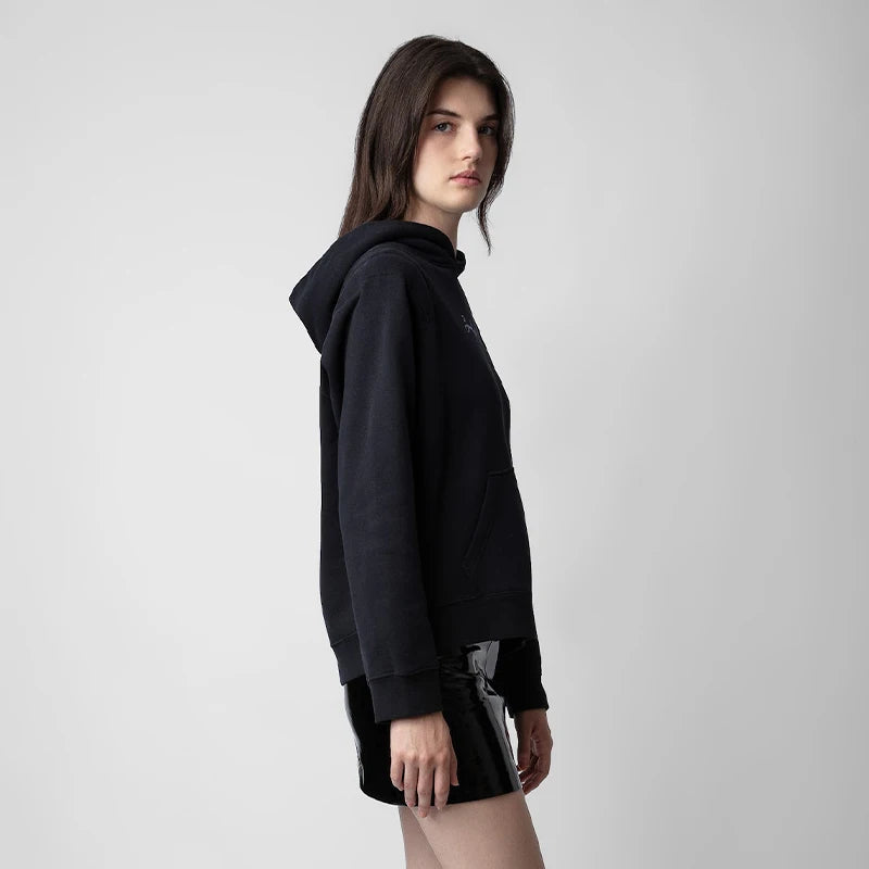 Women's Loose Fit Fleece Sweatshirt – Chic Casual Long Sleeve Hoodie