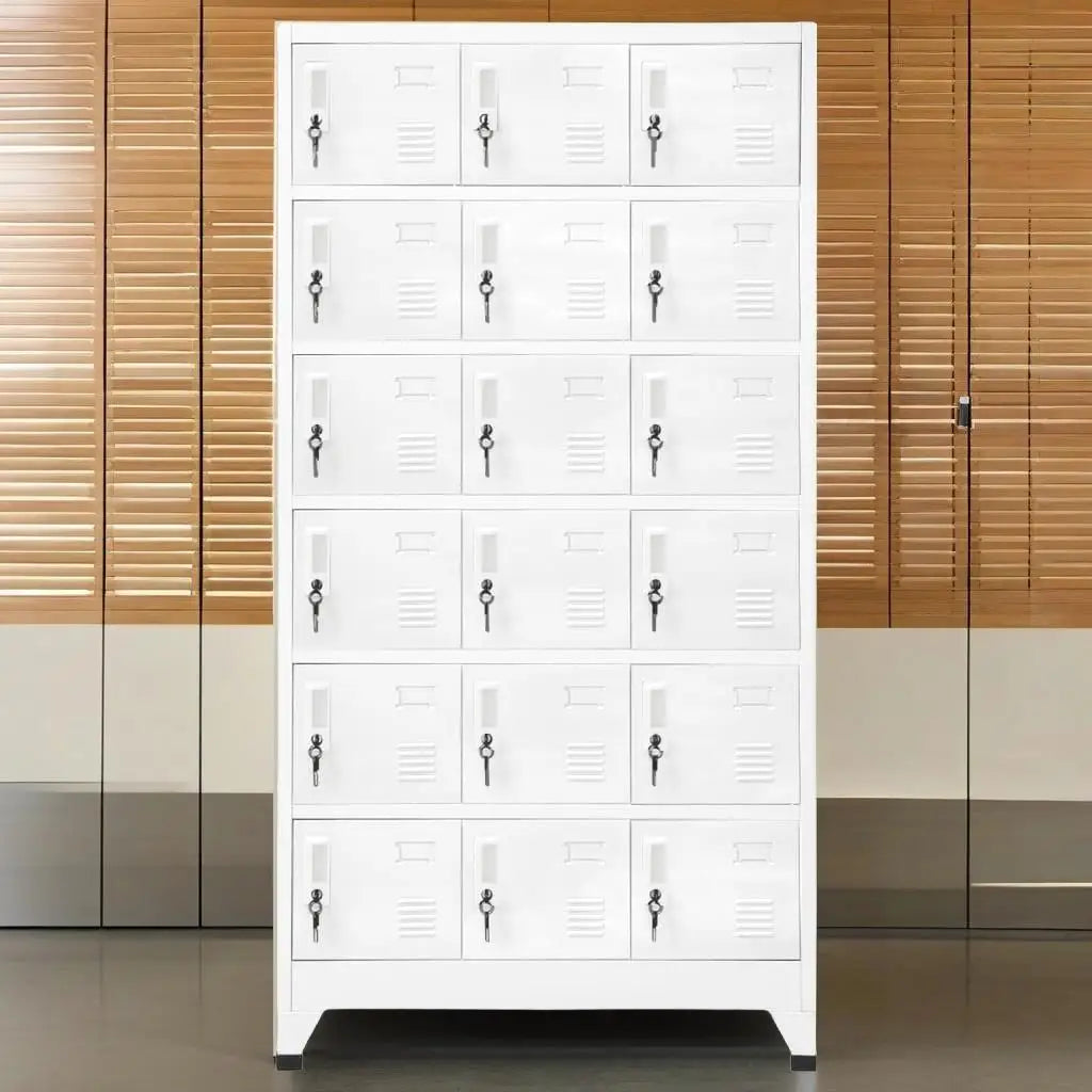Compartment Metal Locker Cabinet – Durable Storage Solution (35.4"x15.7"x70.9")
