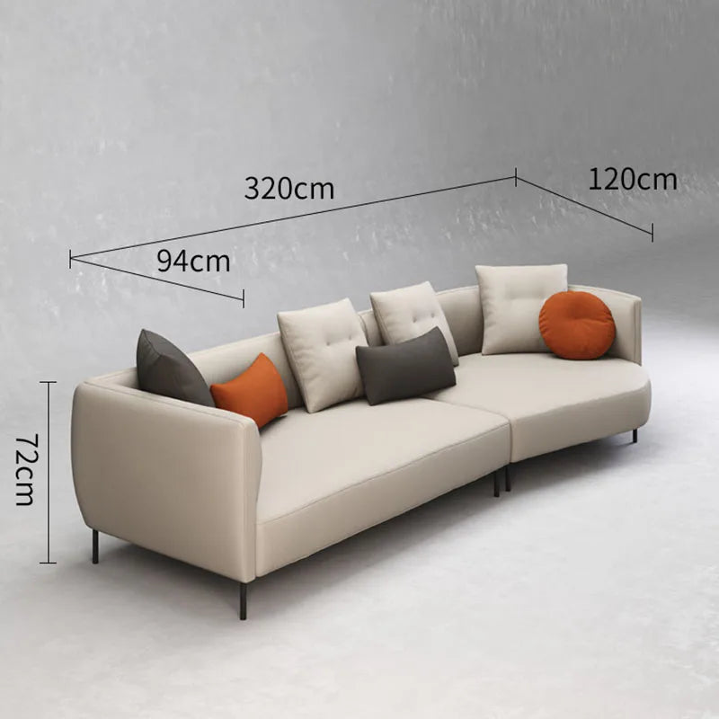 Nordic Minimalist Fabric Sofa – Modern Recliner & Lazy Lounge Comfort