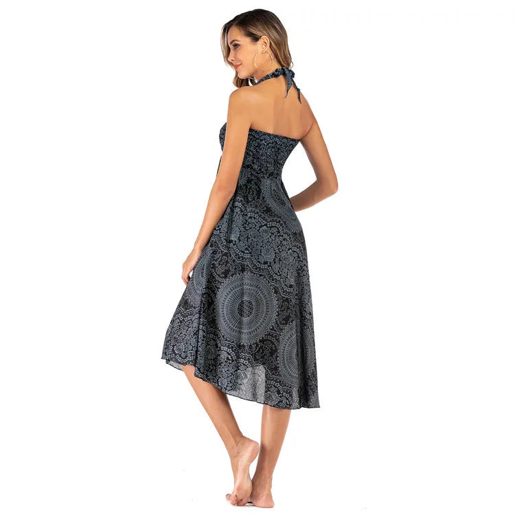 Sexy Woman Long Jupe Bohemian Boho Flowers Elastic Waist Faldas Fashion new