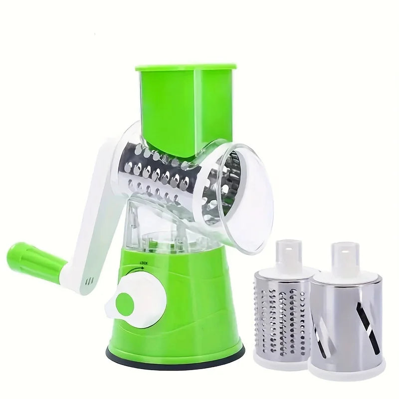 Bench-Top Drum Vegetable & Fruit Slicer Grater – Fast Rotary Shredder for Even Cutting — view 6 of home & kitchen