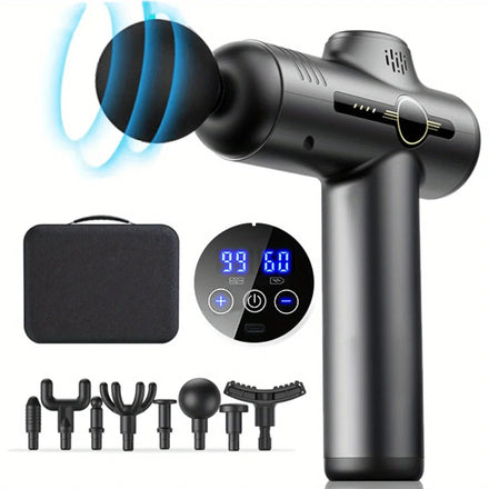 : PAQIN 99-Level Massage Gun – Deep Muscle Fascia Body, Neck & Back Massager (Low Noise) — view 1 of sports & fitness