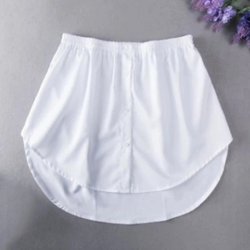 Shirt Extenders Removable Bottom Skirt Women's Fake Shirt Shirt Hem Extended Mini Skirt Layered Underlayer