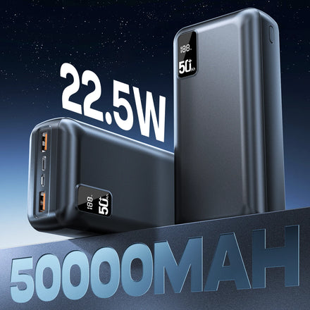 hganus 50,000mAh 22.5W Power Bank — QC PD 3.0 Ultra-Capacity Sub-$25 Hero — view 1 of power banks